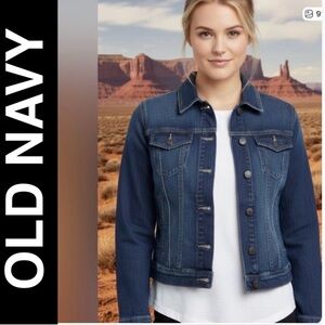 OLD NAVY Blue Denim Button Up Jacket Size M/M